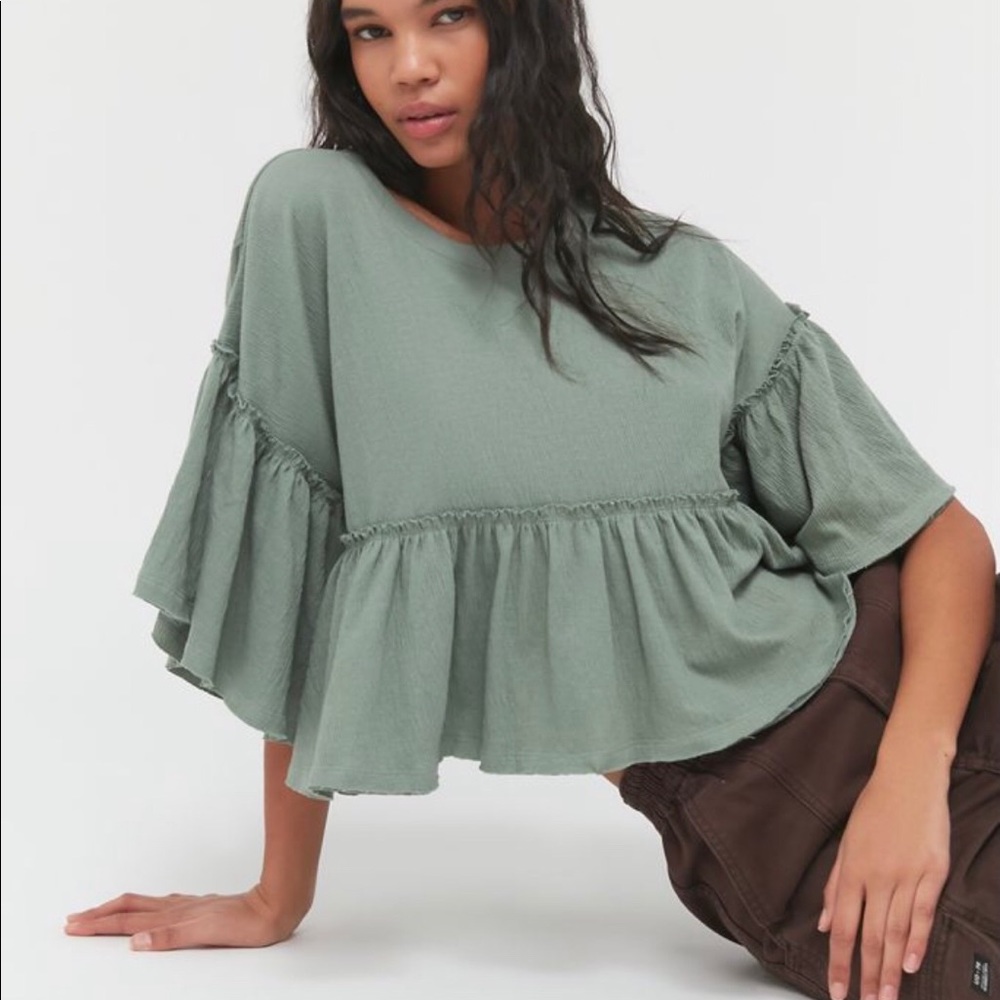 White urban outfitters peplum
